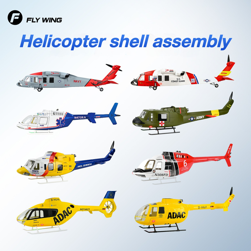 Rc Helicopter Large - FLYWING Kelas 470 Black Hawk RC