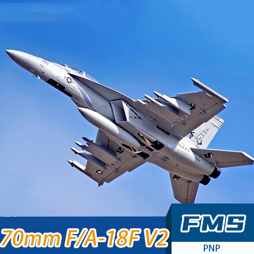 Rc Helicopter Large - Pesawat Model F/A-18 Hornet FMS 70mm
