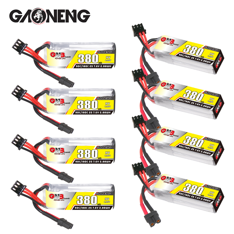 Baterai Lipo GNB 2S 7.6V 380mA - Rc Helicopter Coaxial ulasan dan harga