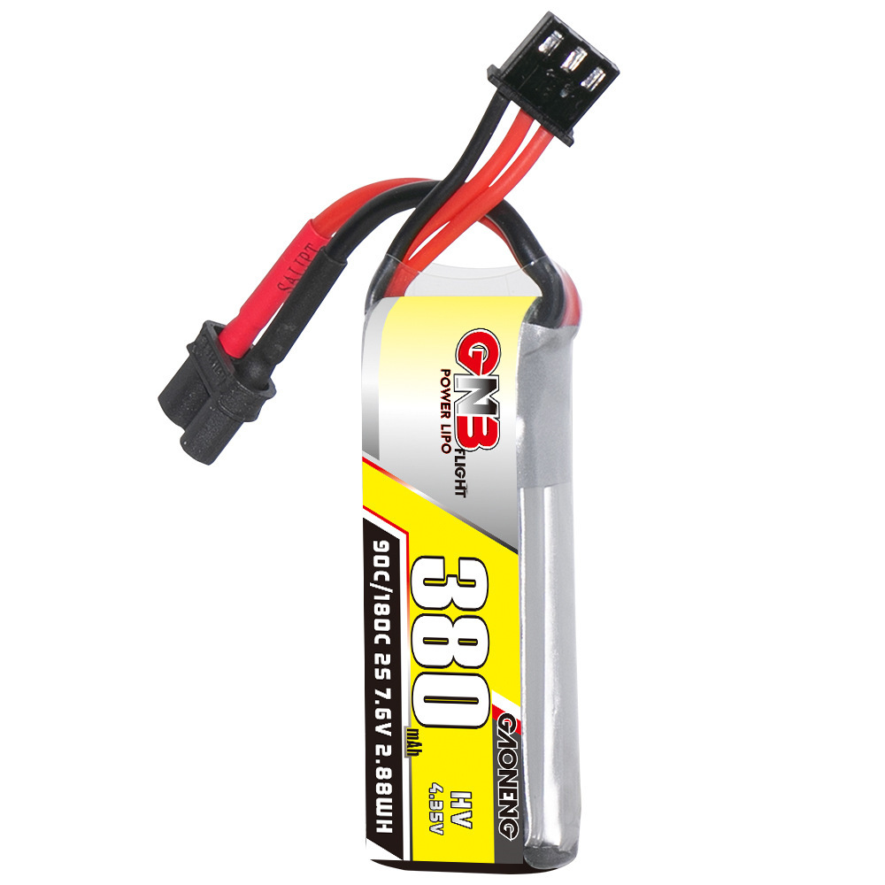 Baterai Lipo GNB 2S 7.6V 380mA - Rc Helicopter Coaxial ulasan dan harga